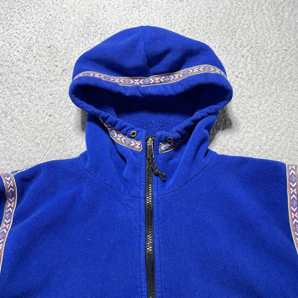 Wintergreen Northern Wear Jacket Kids 3T Blue Fleece Hooded Full Zip Polartec
